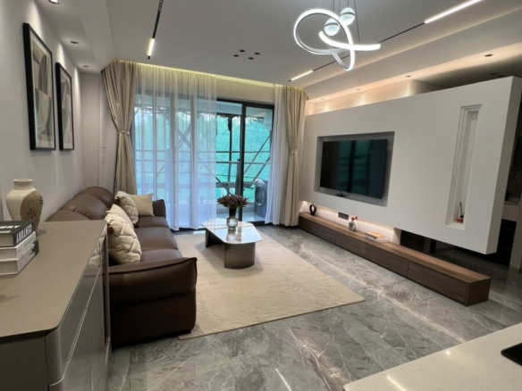pacious lounge at Golfscape Residences apartments for sale in Kilimani