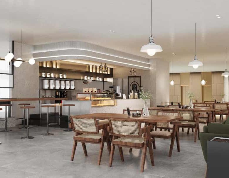 Image of a coffee shop at Luster Arbor Apartments in Kilelleshwa Nairobi
