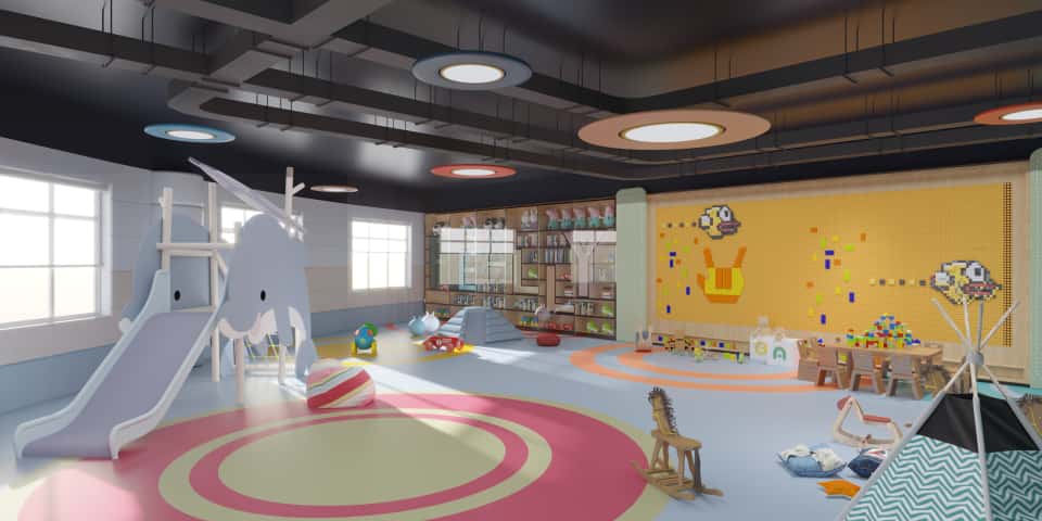 Image of a childrens play Area at Luster Arbor Residency