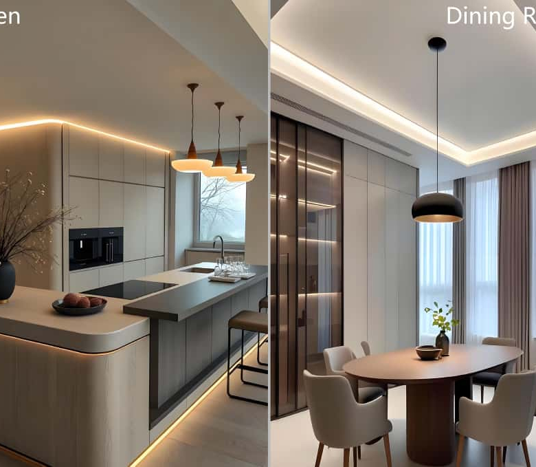 Image of a Kitchen and a Dining room at Luster Arbor Kileleshwa