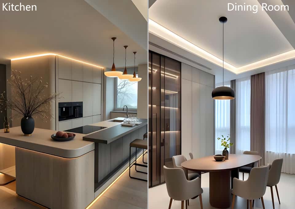 Image of a Kitchen and a Dining room at Luster Arbor Kileleshwa