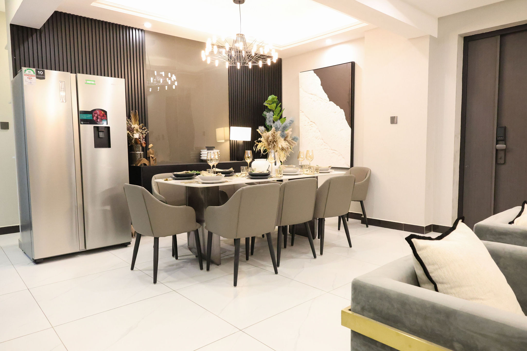 Luxury dining area at Venus Oak Residency apartments for sale in Kileleshwa Nairobi