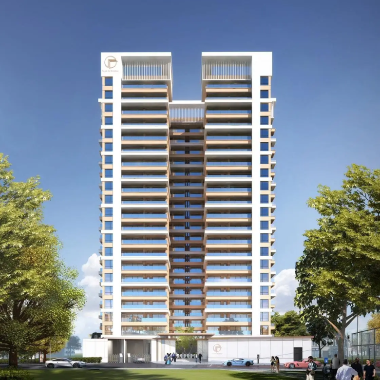 Front exterior of Forest One Residency apartments on Eldama Ravine Road
