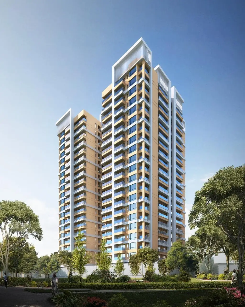 Exterior rendering of Forest One Residency apartments in Westlands