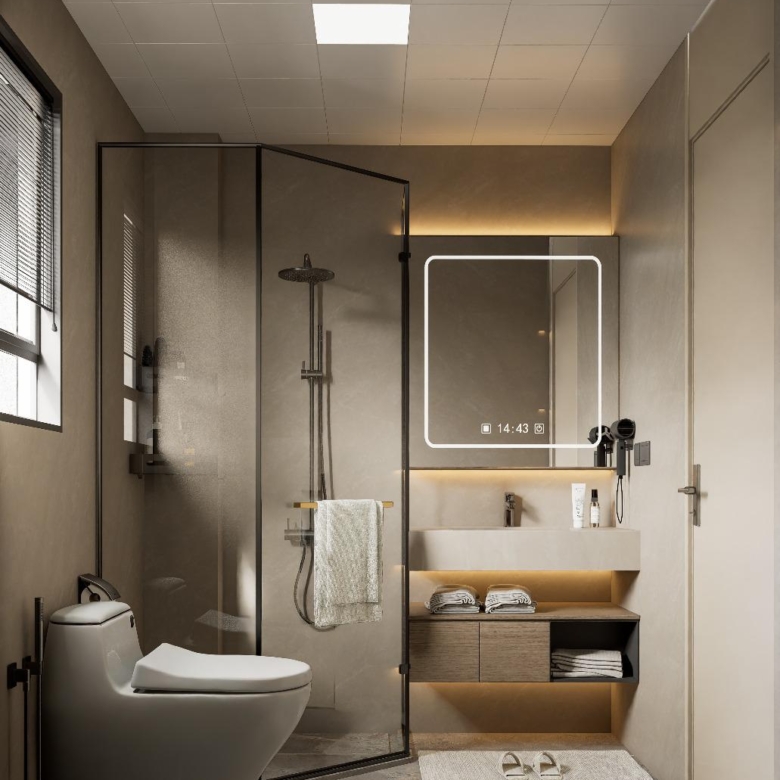 Modern luxury bathroom at Luminara Apartments Westlands