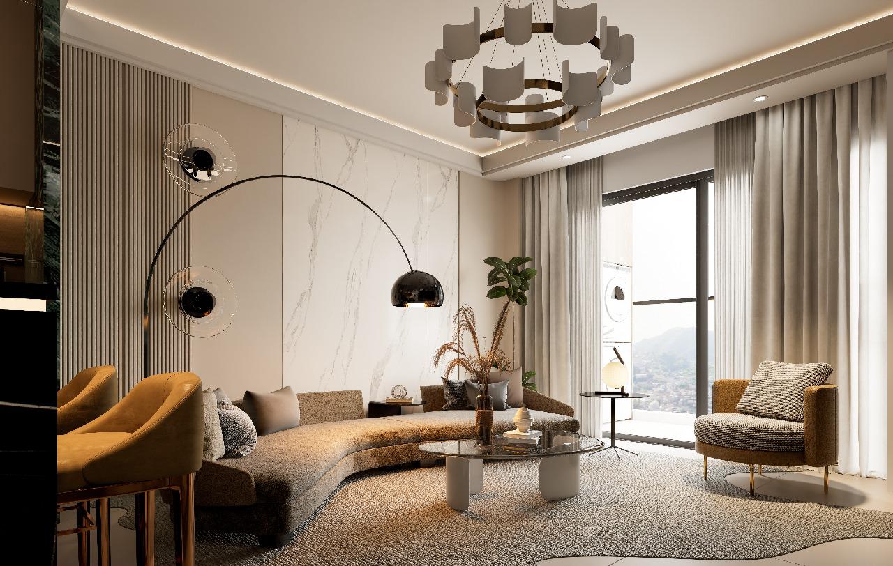 Luxury living room at Luminara Apartments Westlands