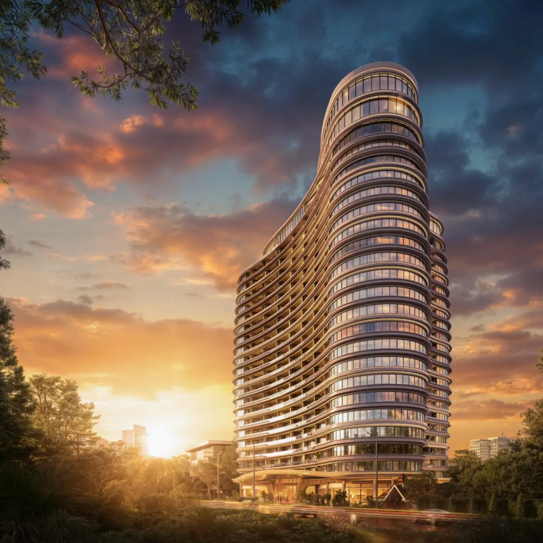 Cheval Riverside Apartments exterior on Riverside Drive Nairobi