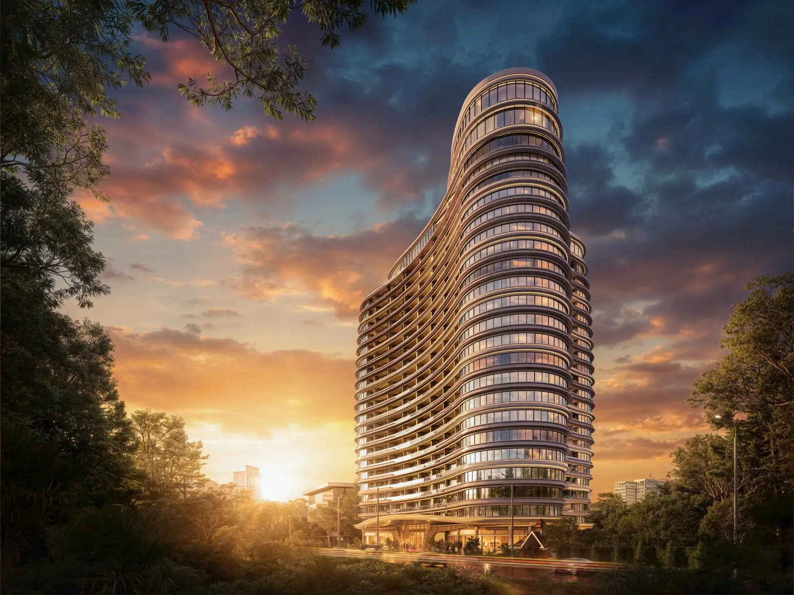 Cheval Riverside Apartments exterior on Riverside Drive Nairobi