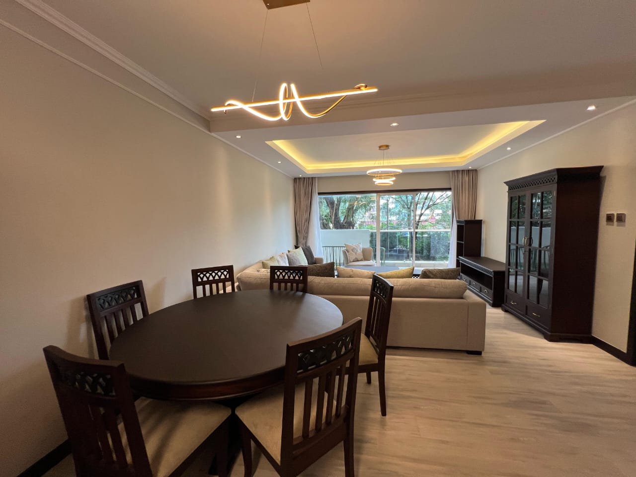 Large living room at Pearl Rivers Riverside apartment
