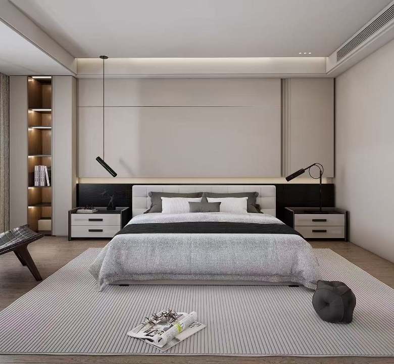 Bedroom at Express View Residency apartments for sale in Kilimani