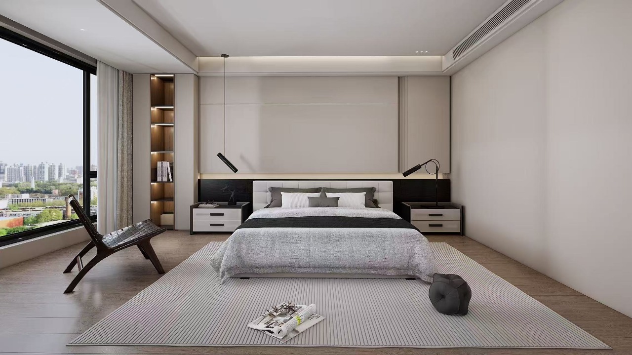 Bedroom at Express View Residency apartments for sale in Kilimani