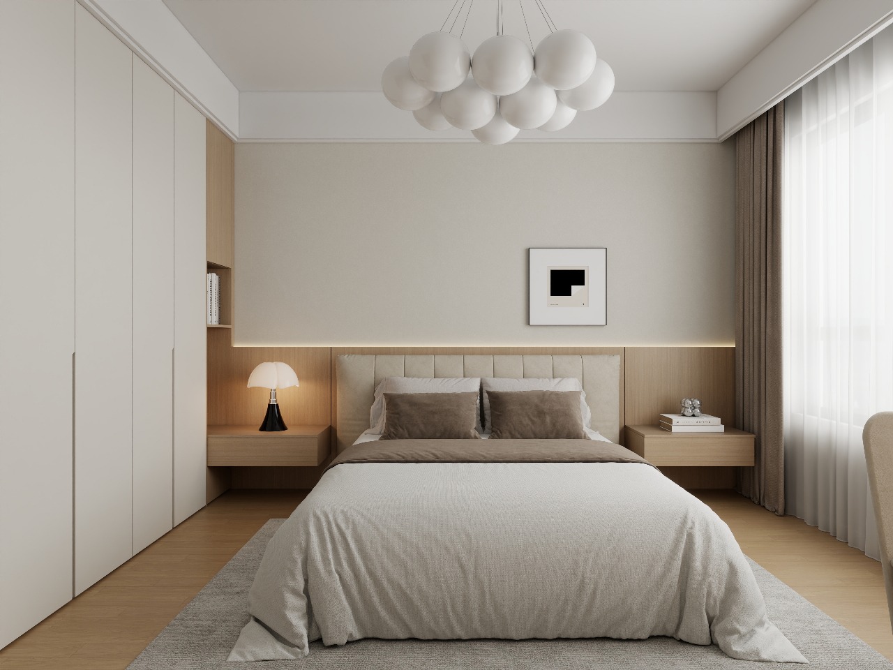 Bedroom at Riara Oasis apartments for sale in Lavington Nairobi