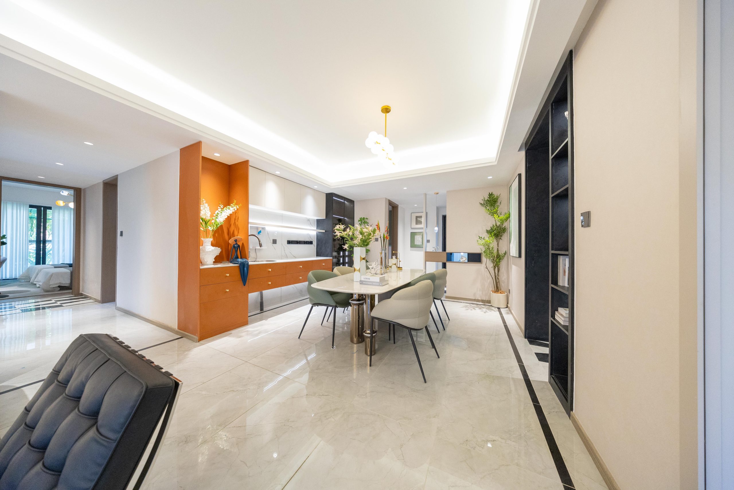 Open dining and kitchen area at Himalaya Horizon apartments in Westlands Nairobi