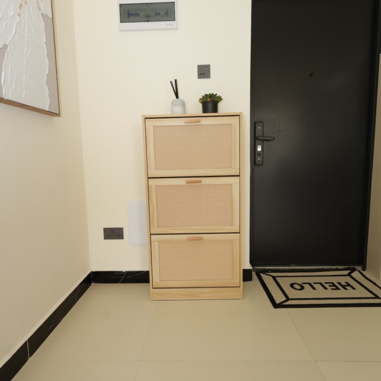 Modern entrance foyer inside a Luster Arbor Residency apartment in Kileleshwa