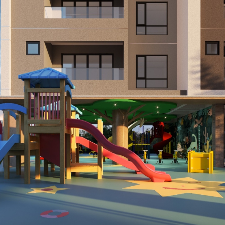 Children’s play area at Only You Elgeyo Apartments Kilimani