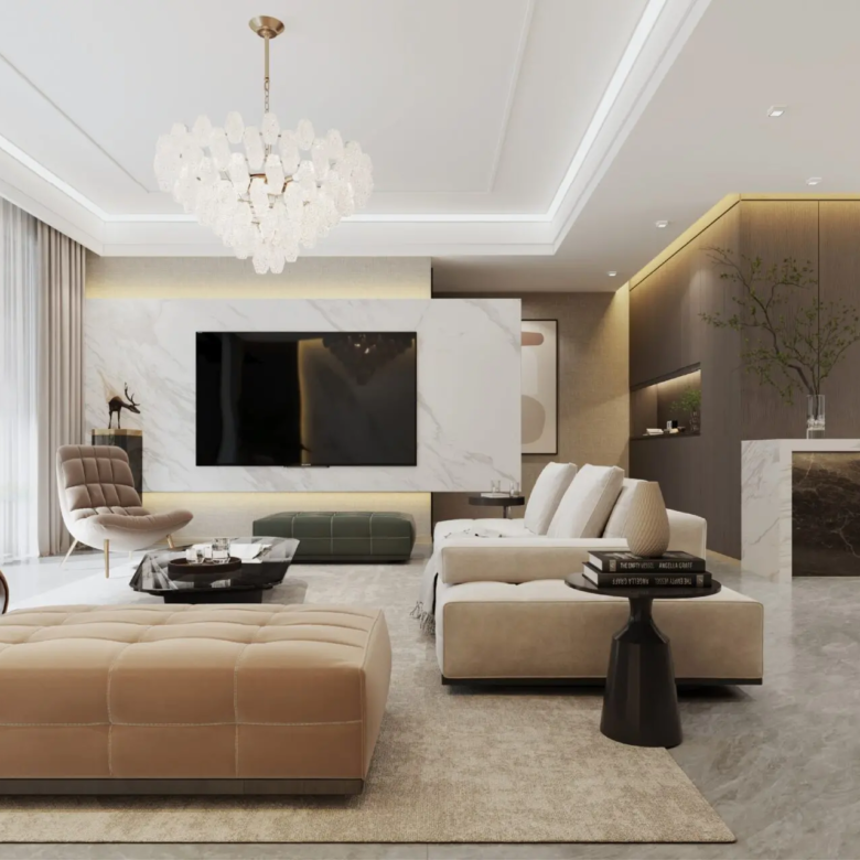 Lounge and kitchen view at Only You Elgeyo Apartments with open-plan layout
