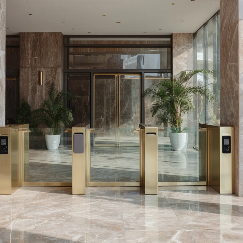 Secure lobby entrance at Only You Elgeyo Apartments with smart access gates