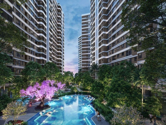 A-One Pandora apartments in Westlands Nairobi with swimming pool, landscaped gardens and modern residential towers