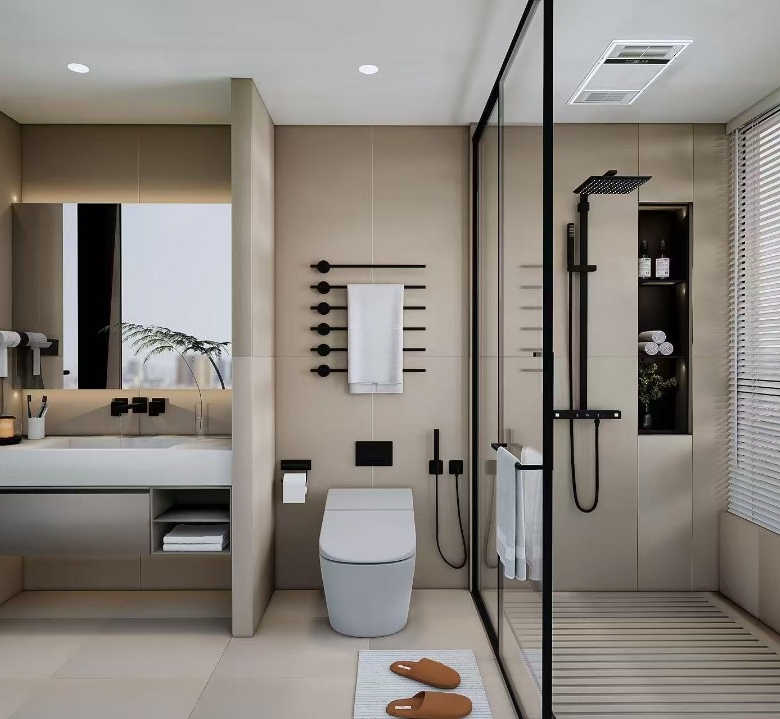 Bathroom at Express View Residency apartments in Kilimani Nairobi