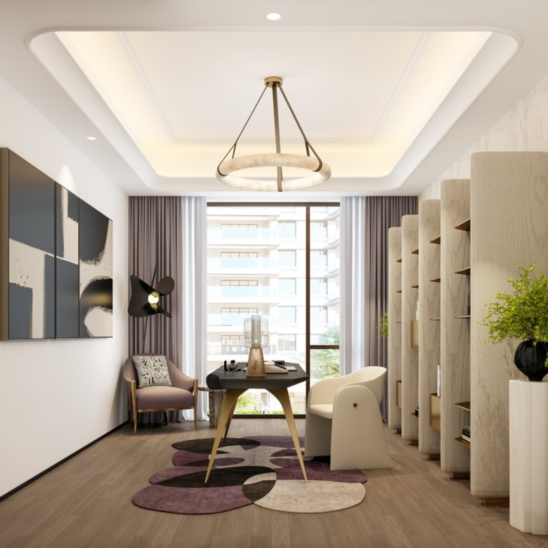 Bright home office and study at Golden Hill Apartments in Westlands, Nairobi