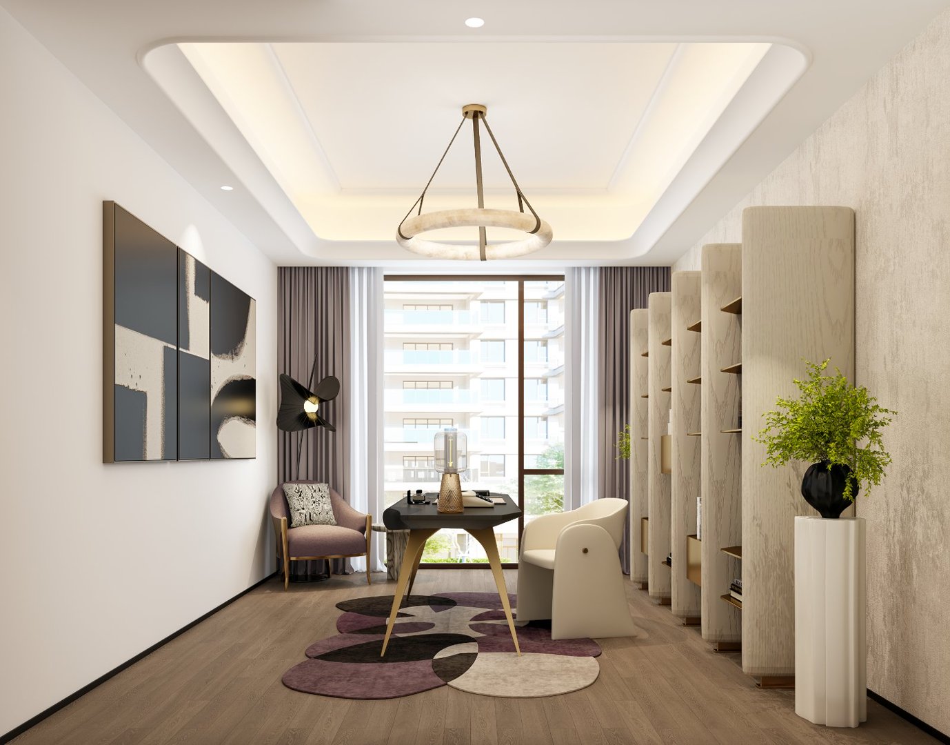 Bright home office and study at Golden Hill Apartments in Westlands, Nairobi