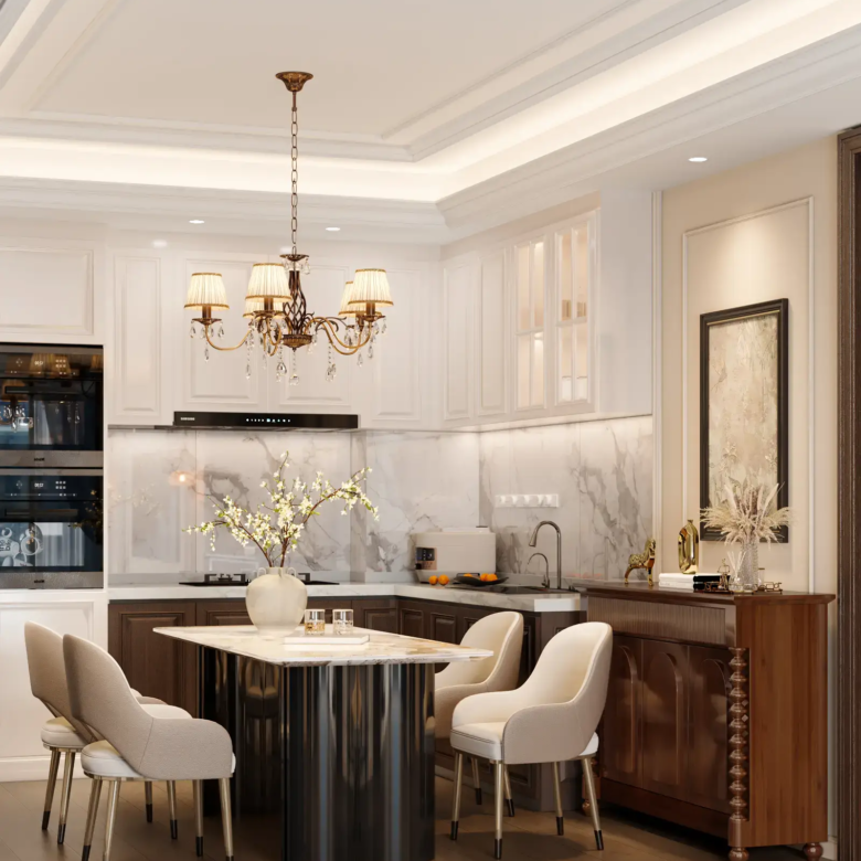 Riverside Azure Apartments for sale modern kitchen and living room interior