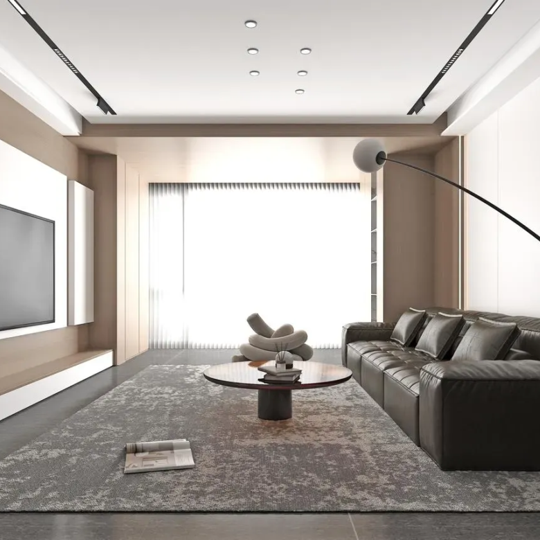 Modern lounge in a Lido Garden apartment in Kilimani