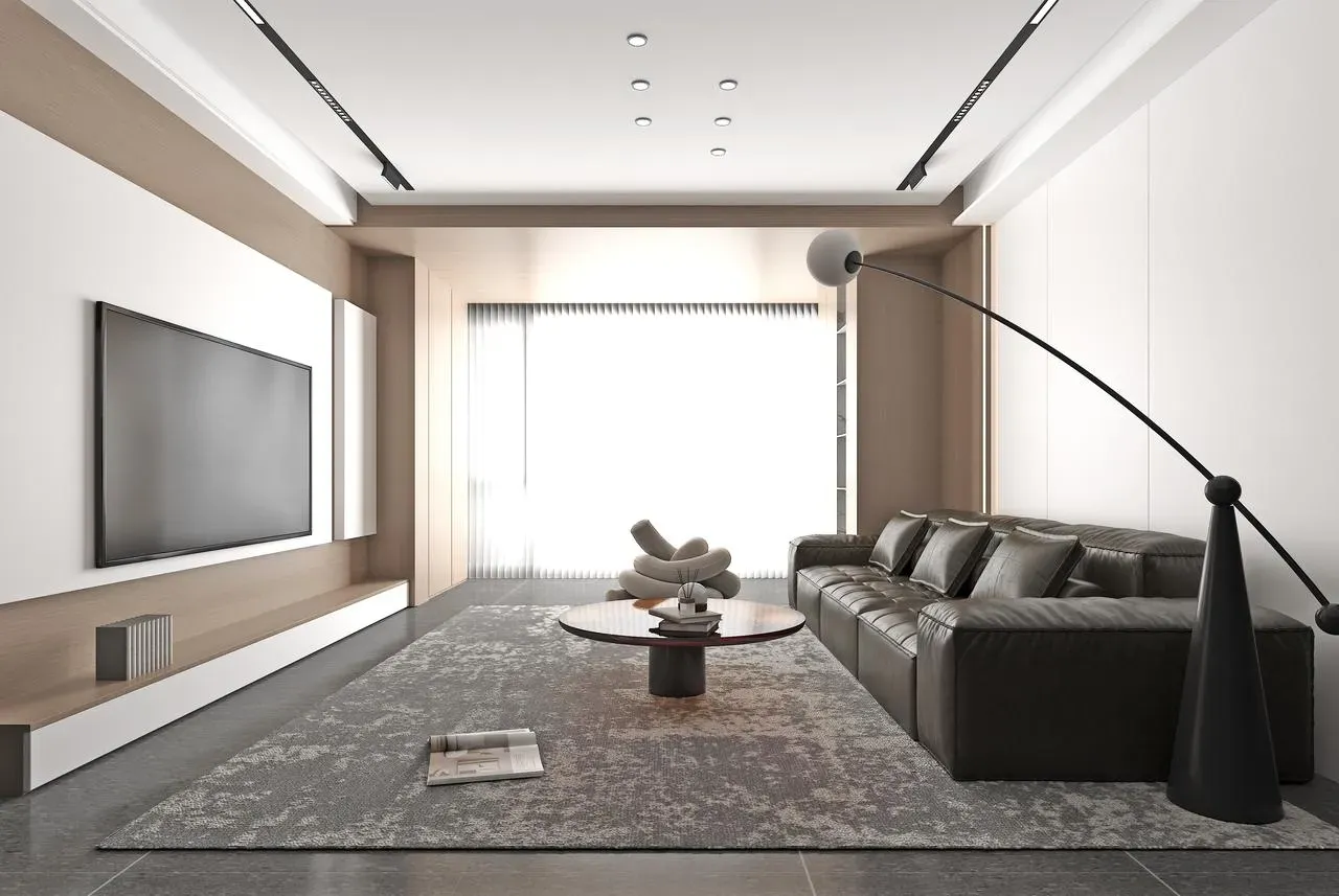 Modern lounge in a Lido Garden apartment in Kilimani
