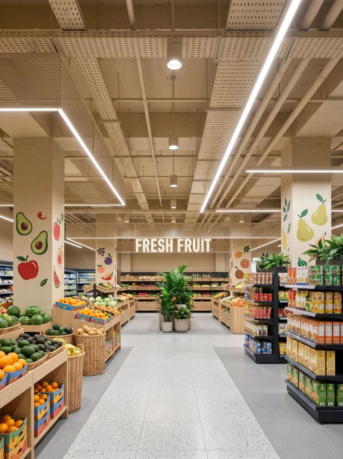 Modern supermarket and retail space at Stellar Bay Westlands