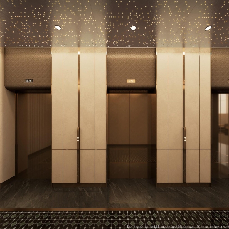 Lift lobby at Galaxy ONE Apartments in Westlands Nairobi
