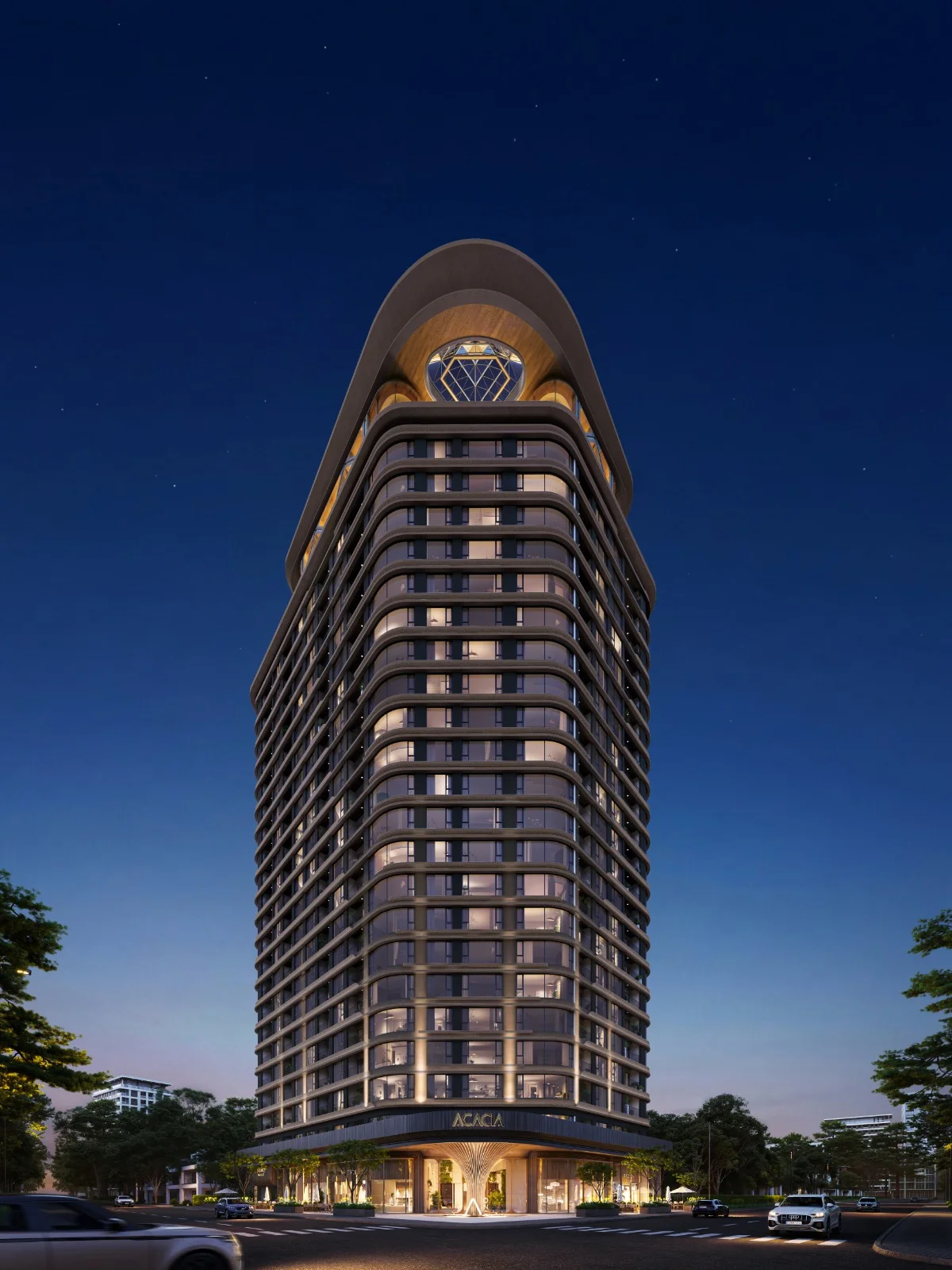 A-One Acacia Serviced Apartments exterior building render in Kilimani Nairobi