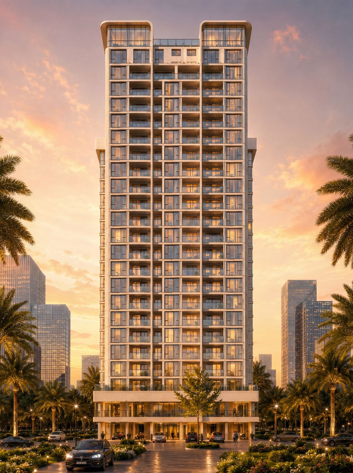 Cambridge Garden Apartments high-rise exterior in Kilimani Nairobi