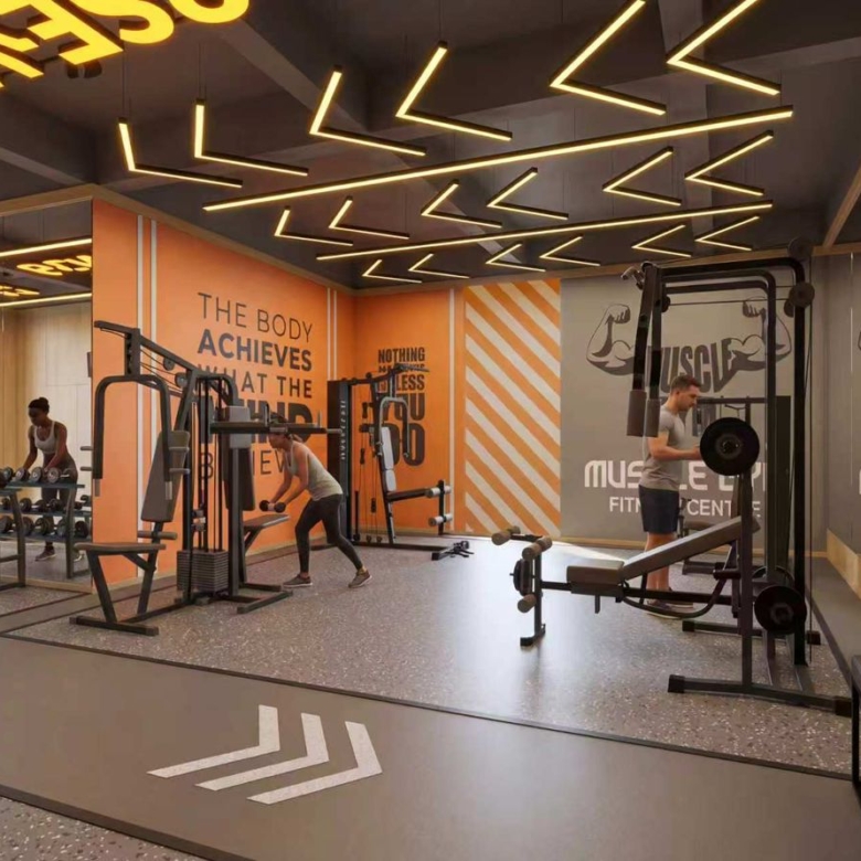 Fully equipped fitness centre at Cambridge Garden Kilimani