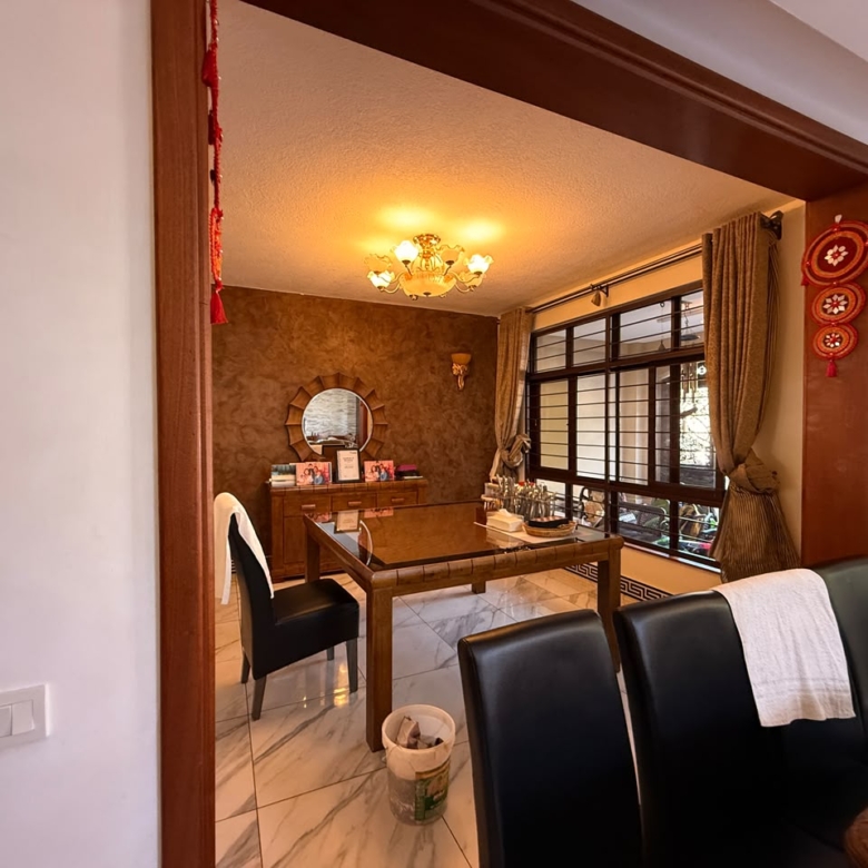 Dining room viewed from the lounge at Convent Oaks Lavington