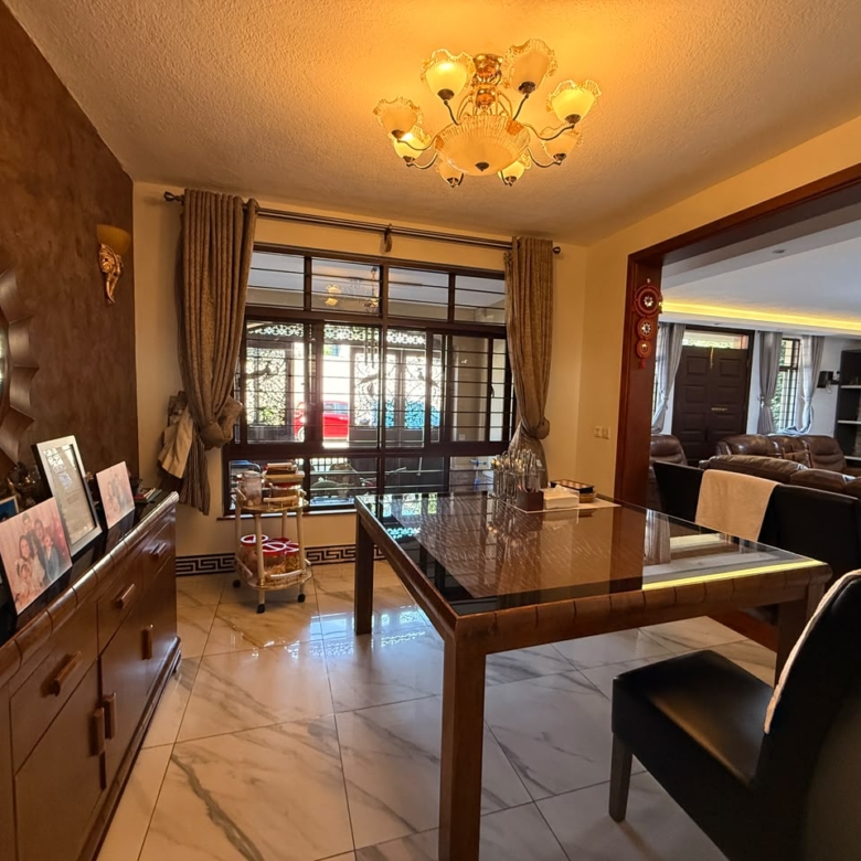 Formal dining room in the Convent Oaks Lavington townhouse