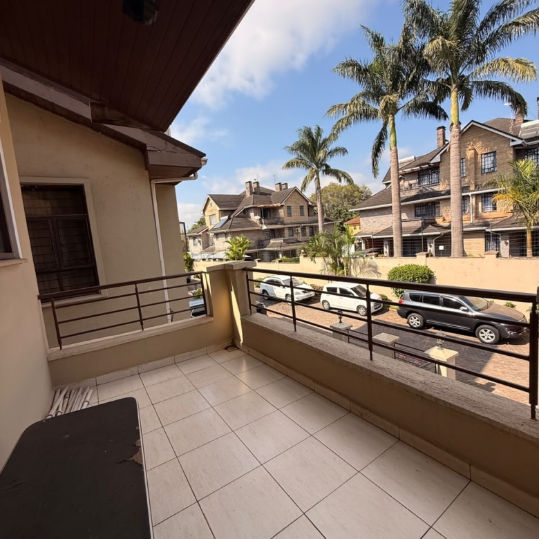 Private balcony overlooking the gated Convent Oaks Lavington community