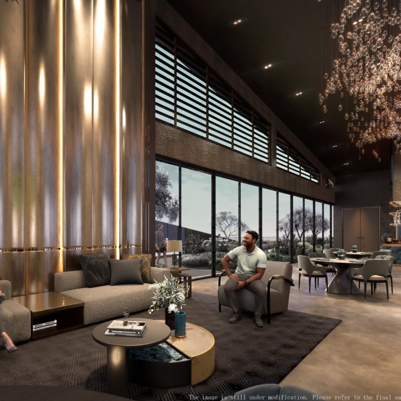 Elegant residents lounge at Galaxy ONE Apartments Westlands