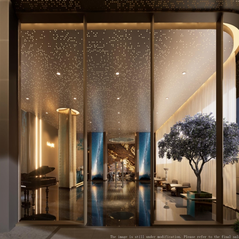 Galaxy ONE Apartments entrance lobby in Westlands Nairobi