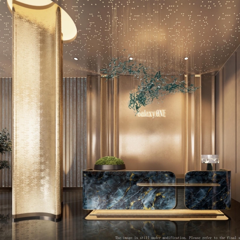 Reception desk at Galaxy ONE Apartments in Westlands Nairobi