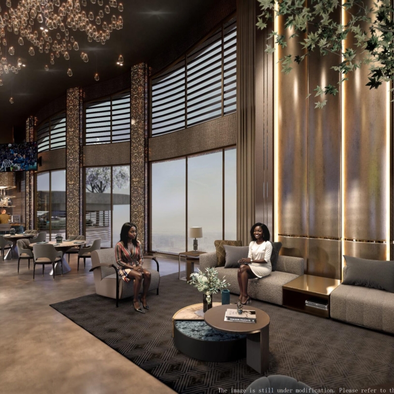 Social lounge at Galaxy ONE Apartments in Westlands Nairobi