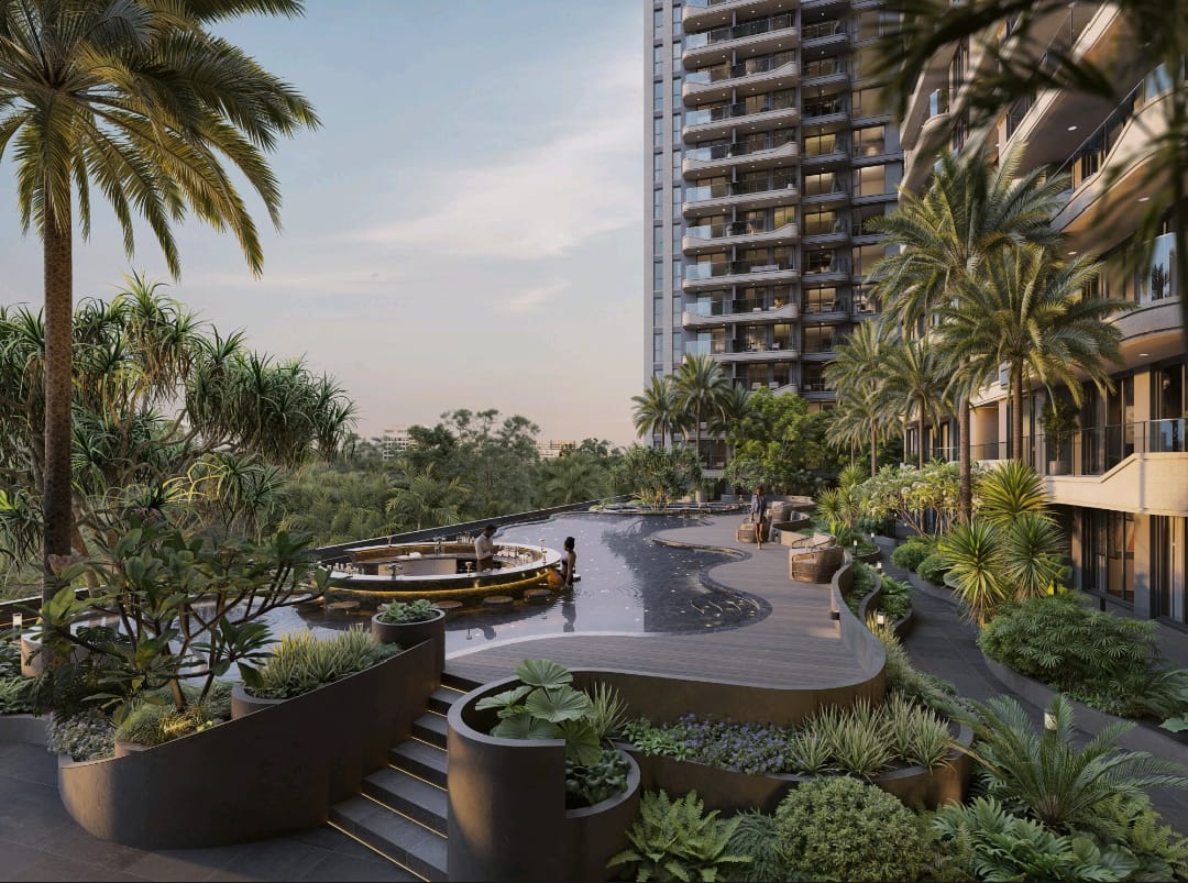 Hephé Palace apartments for sale in Westlands rooftop garden and pool
