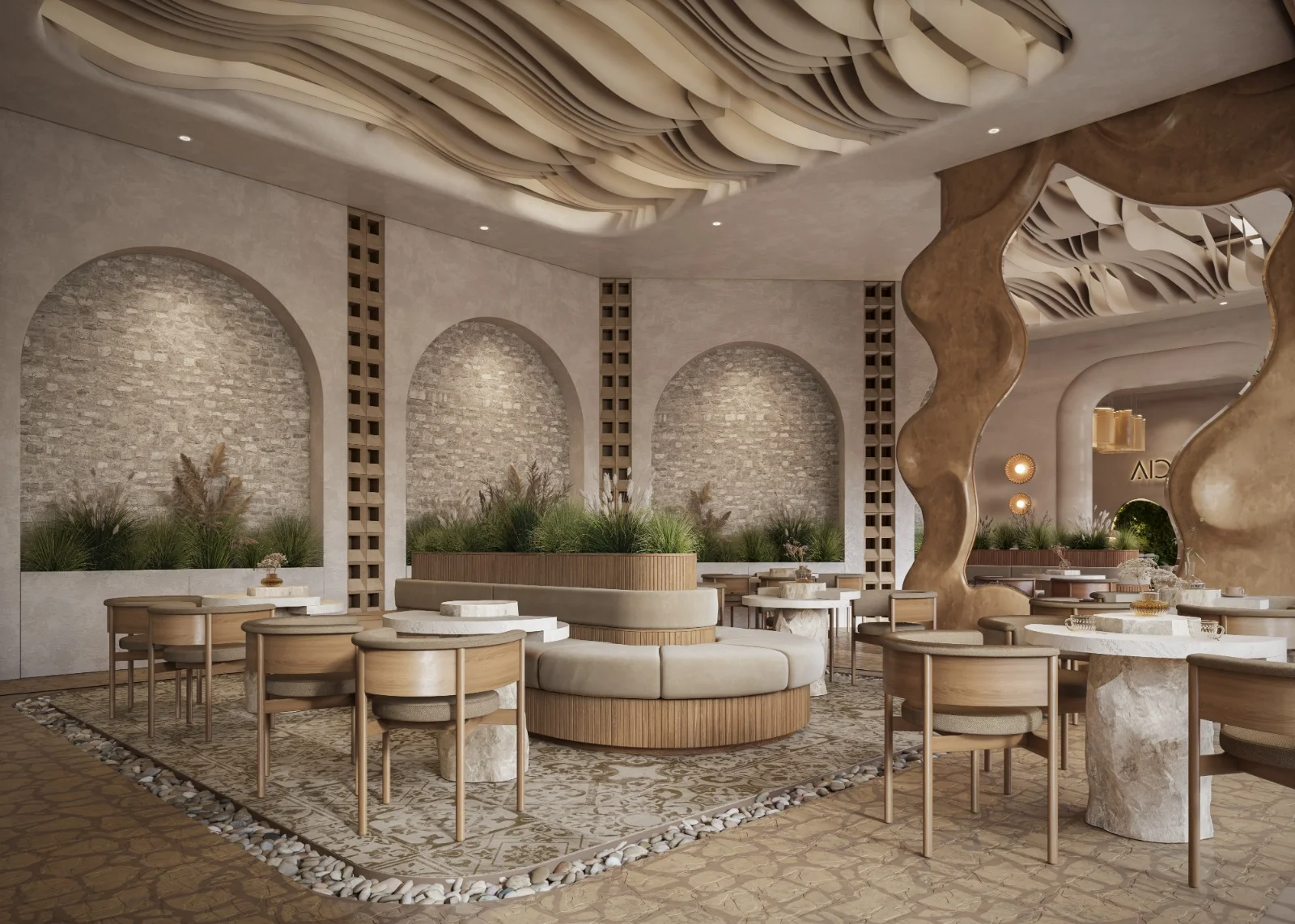 A-One Acacia Serviced Apartments resident lounge and mini bar