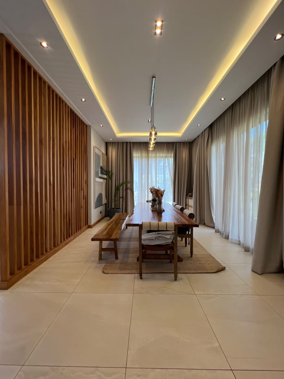 Formal dining room in an Oak and Ivy luxury villa in Loresho