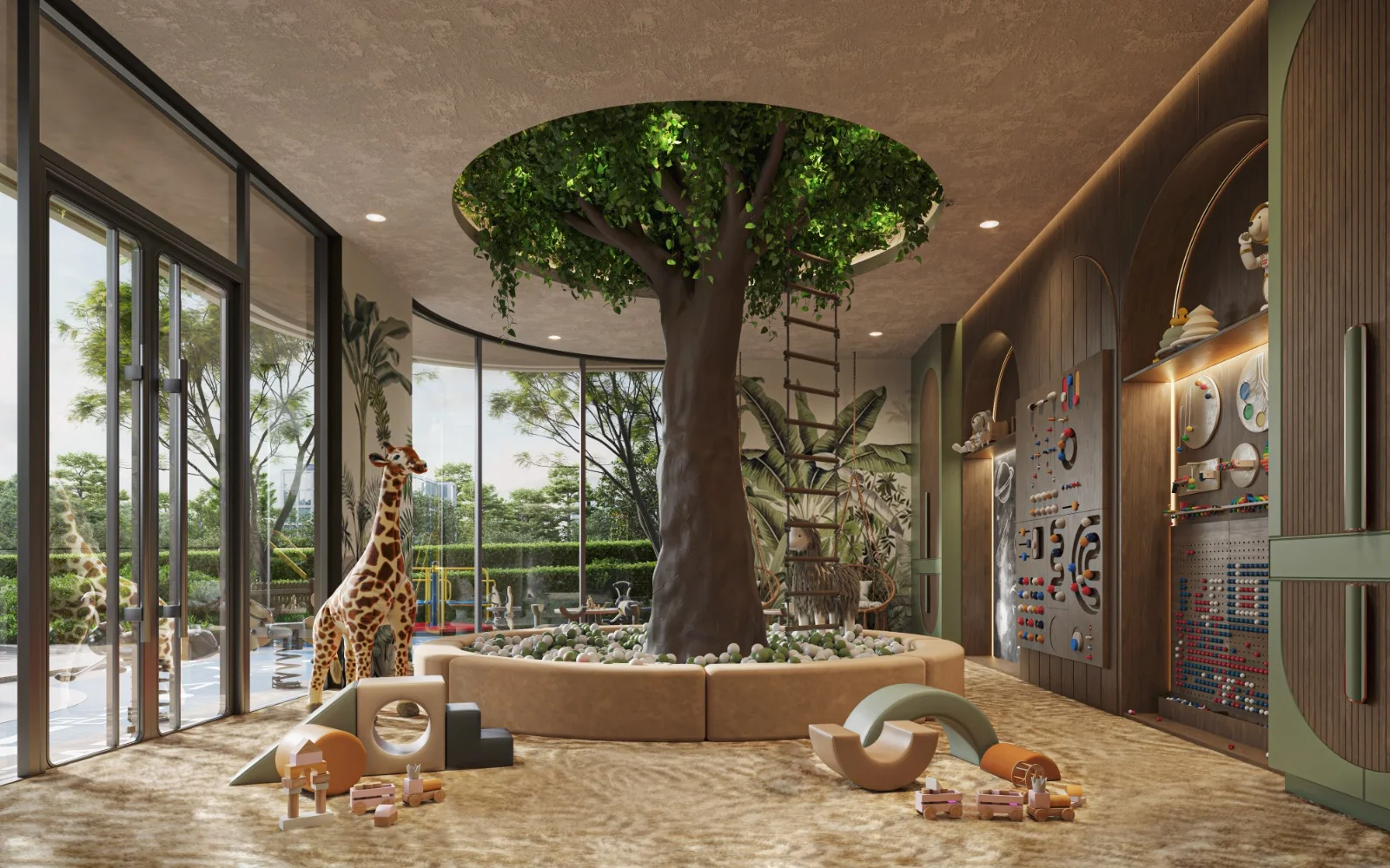 A-One Acacia Serviced Apartments children’s play area in Kilimani