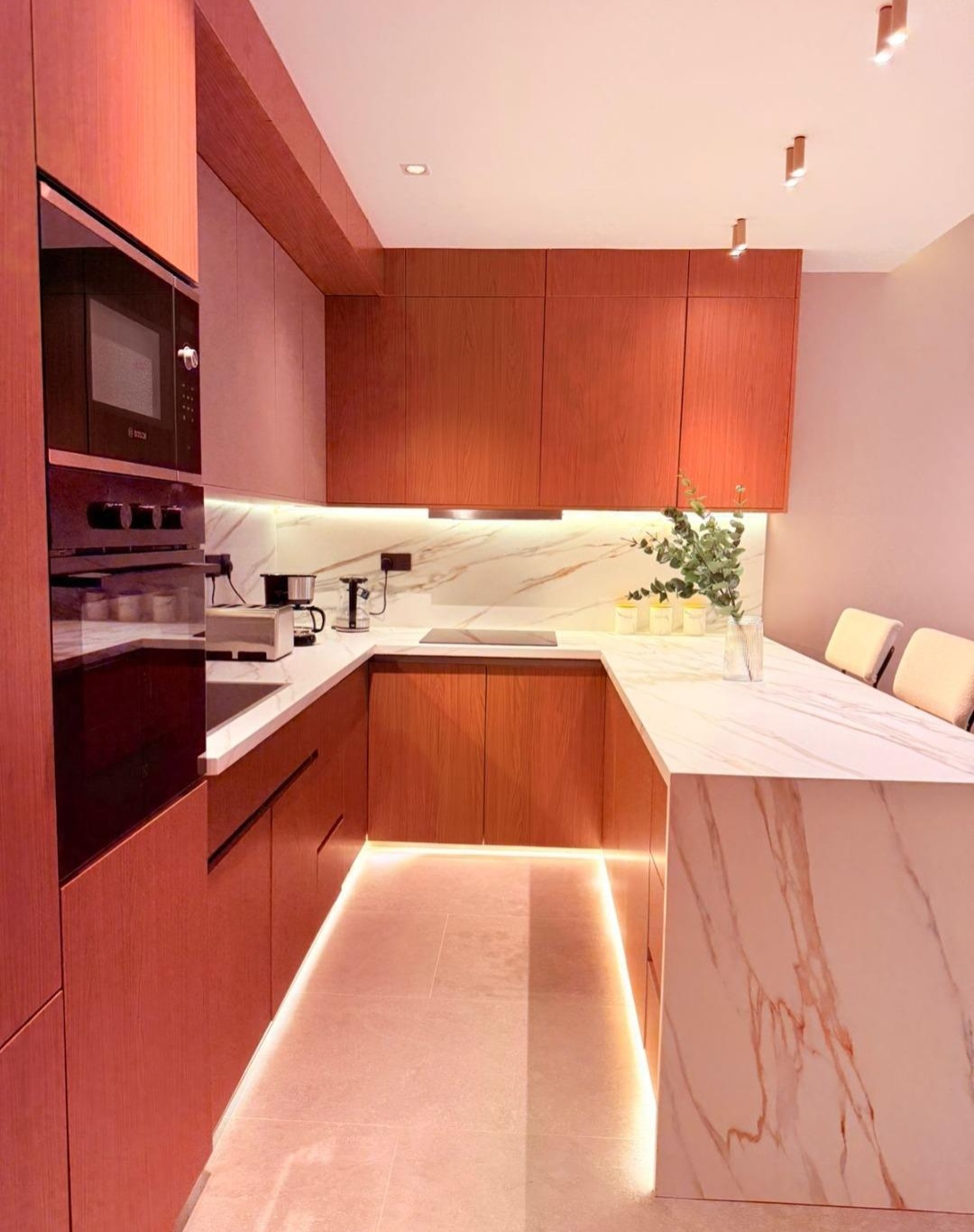 Contemporary fitted kitchen with integrated appliances at Silva Gigiri