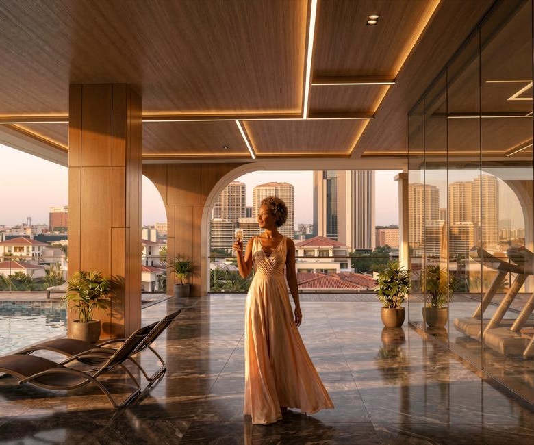 Stellar Bay infinity pool and wellness deck Westlands Nairobi