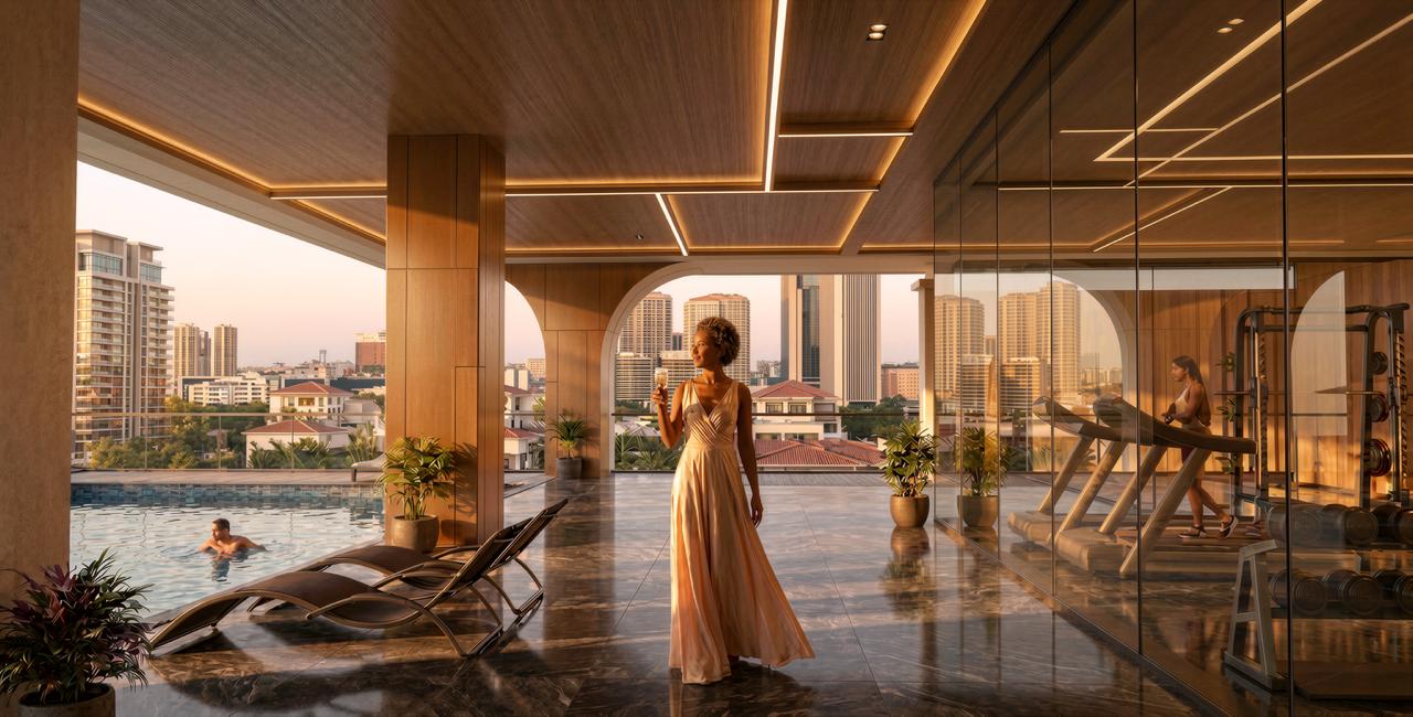 Stellar Bay infinity pool and wellness deck Westlands Nairobi