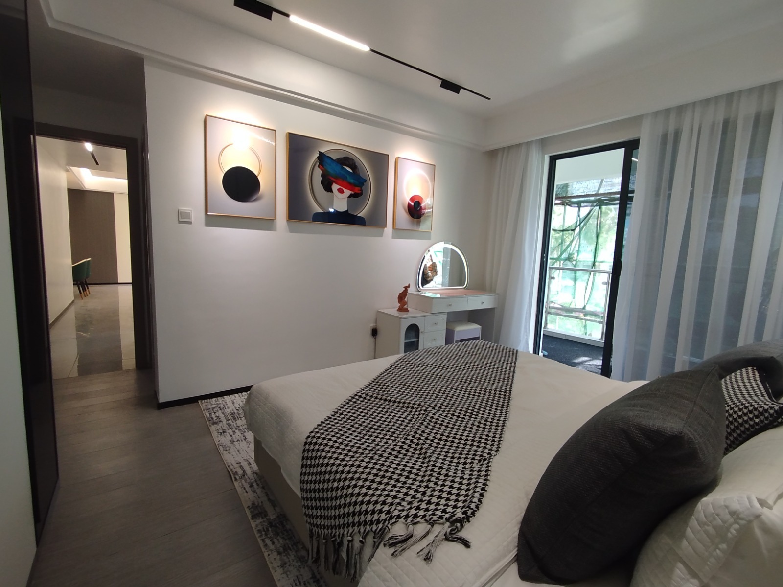 Bedroom with dressing area in a 2 bedroom apartment for sale in Westlands, Nairobi