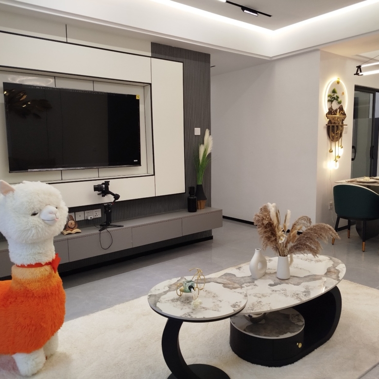 Furnished lounge and dining space in a 2 bedroom apartment in Westlands, Nairobi