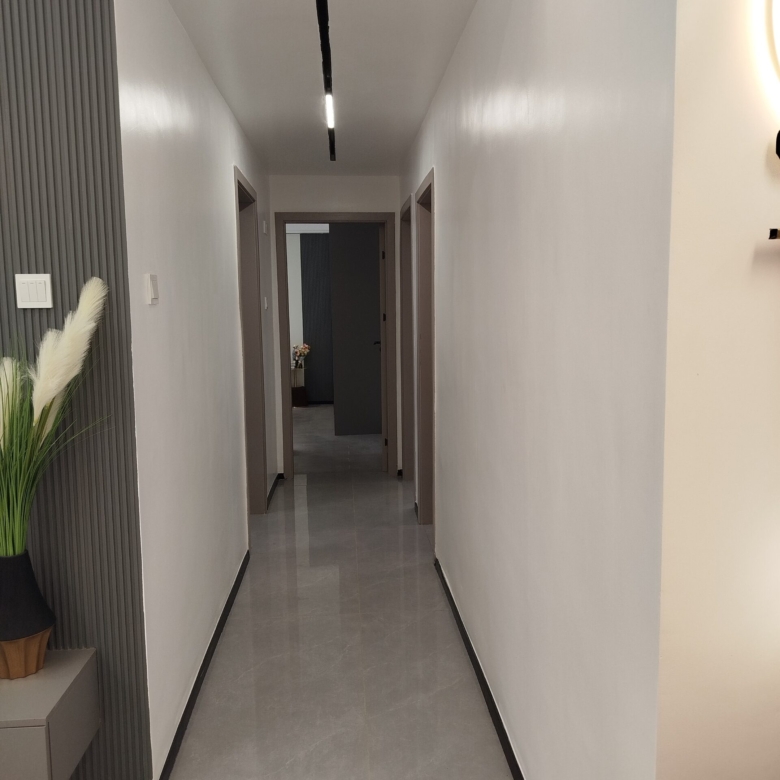 Interior hallway in a modern 2 bedroom apartment for sale in Westlands